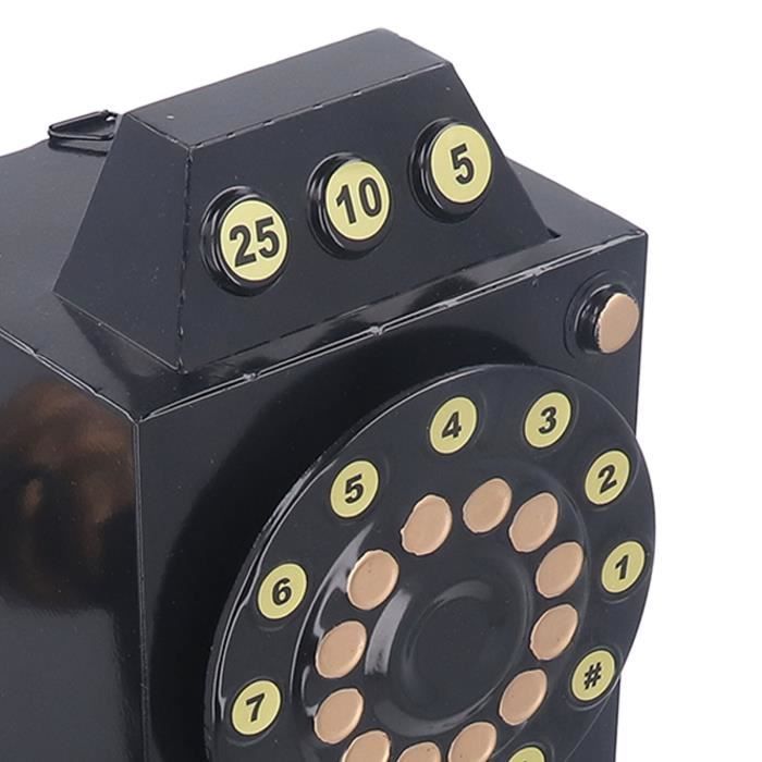 Adorno de teléfono fijo con disco giratorio, modelo de teléfono antiguo para montar en la pared, esfera de moda, adorno para juegos de actividades.