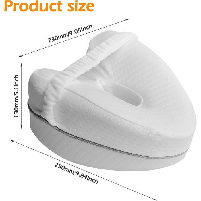 Almohada ortopédica para piernas, almohada entre las piernas para dormir, alivio de la ciática, dolor de piernas