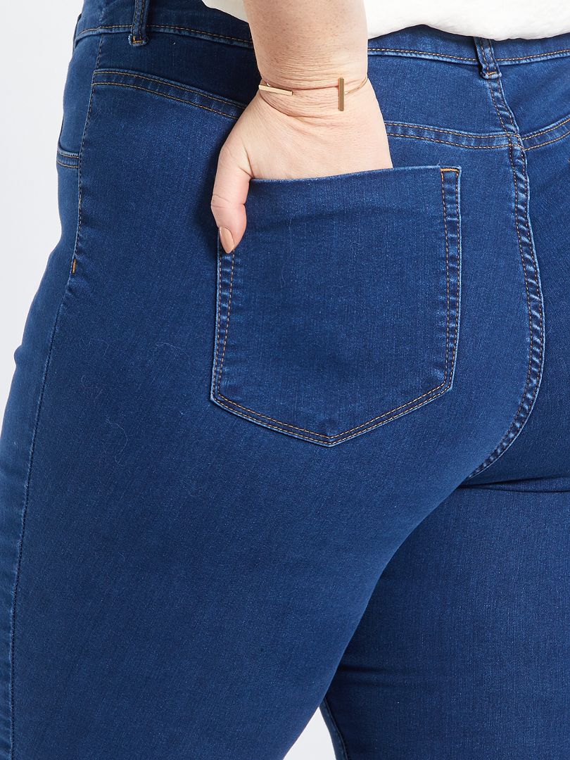Milieuvriendelijke skinny jeans met hoge taille - BLAUW