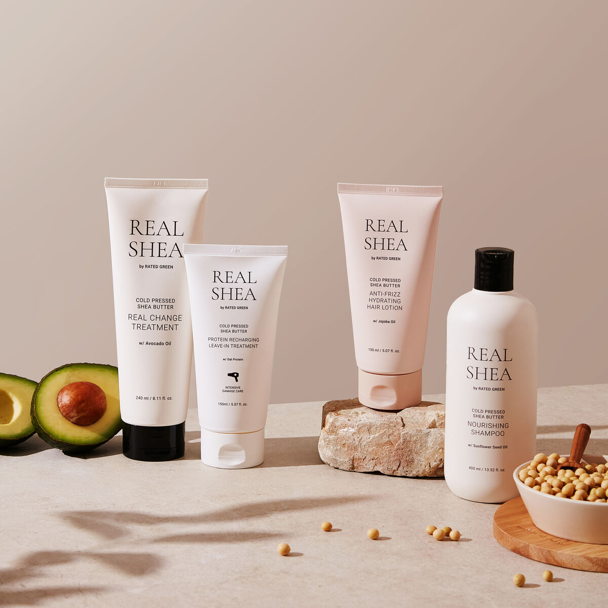 Klassad grön äkta shea