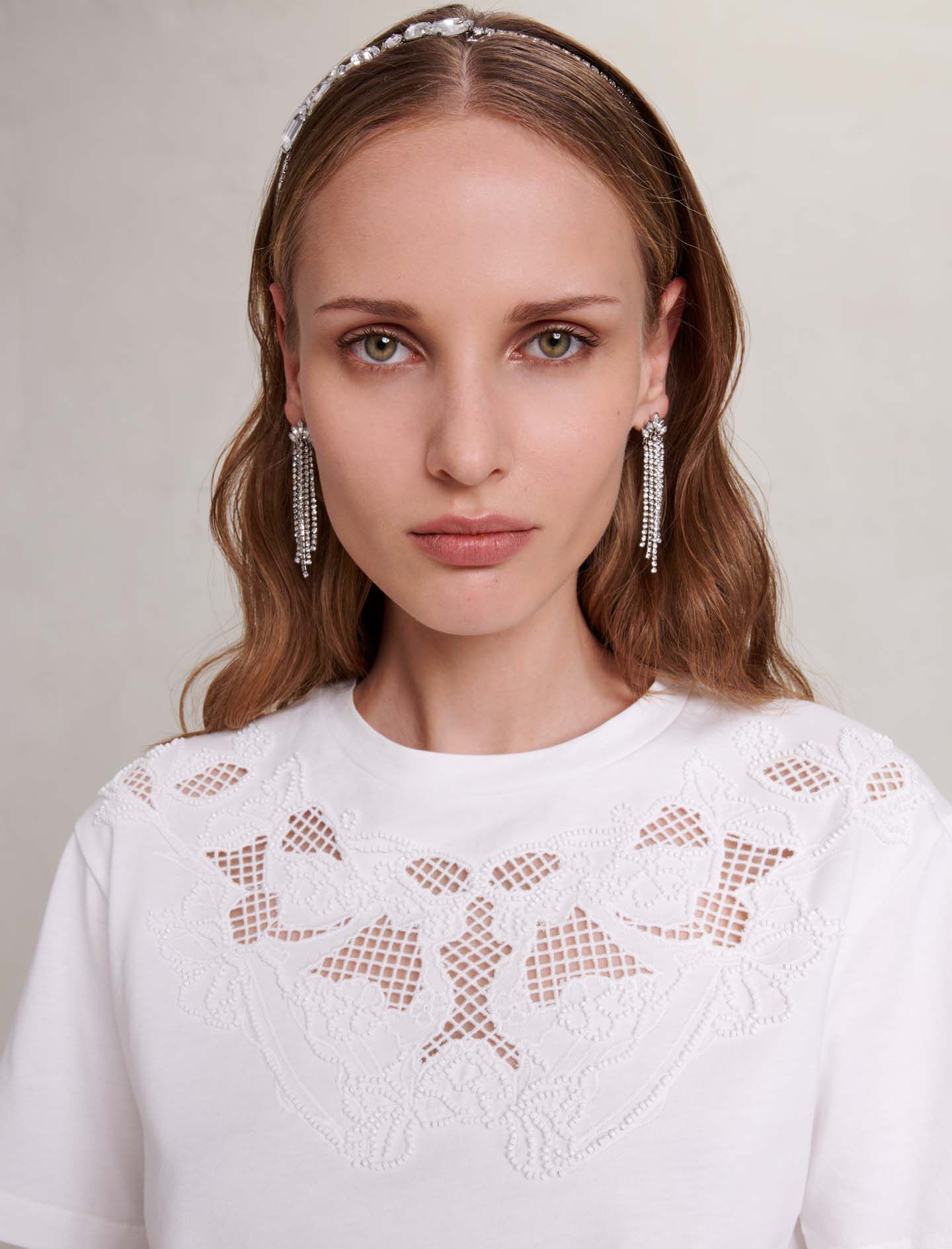 Katoenen T-shirt - Wit