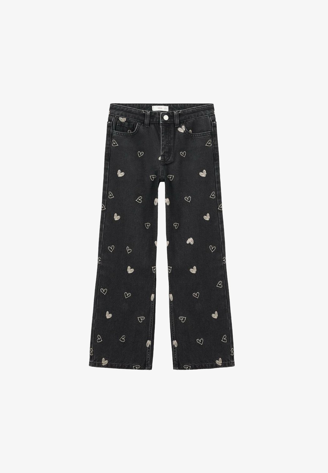 Mango Kids KID - Jeansy z prostą nogawką - czarny denim