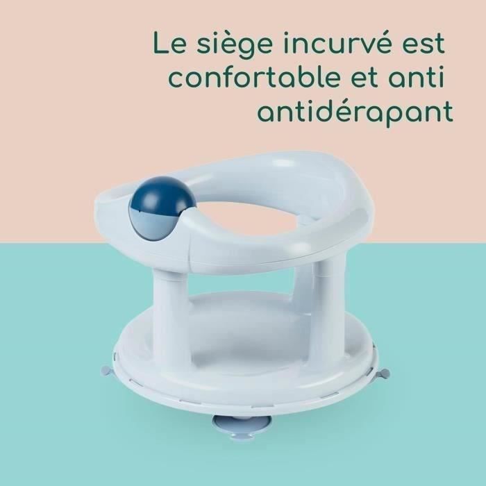 Anello girevole per vasca da bagno BEBECONFORT, sedile per vasca, dai 6 mesi ai 12 anni, blu