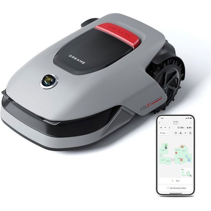 Dreame A1 Pro Smart Robotic Lawnmower, 2000 m² Cordless Perimeter Robotic Lawnmower, Intuitive Management