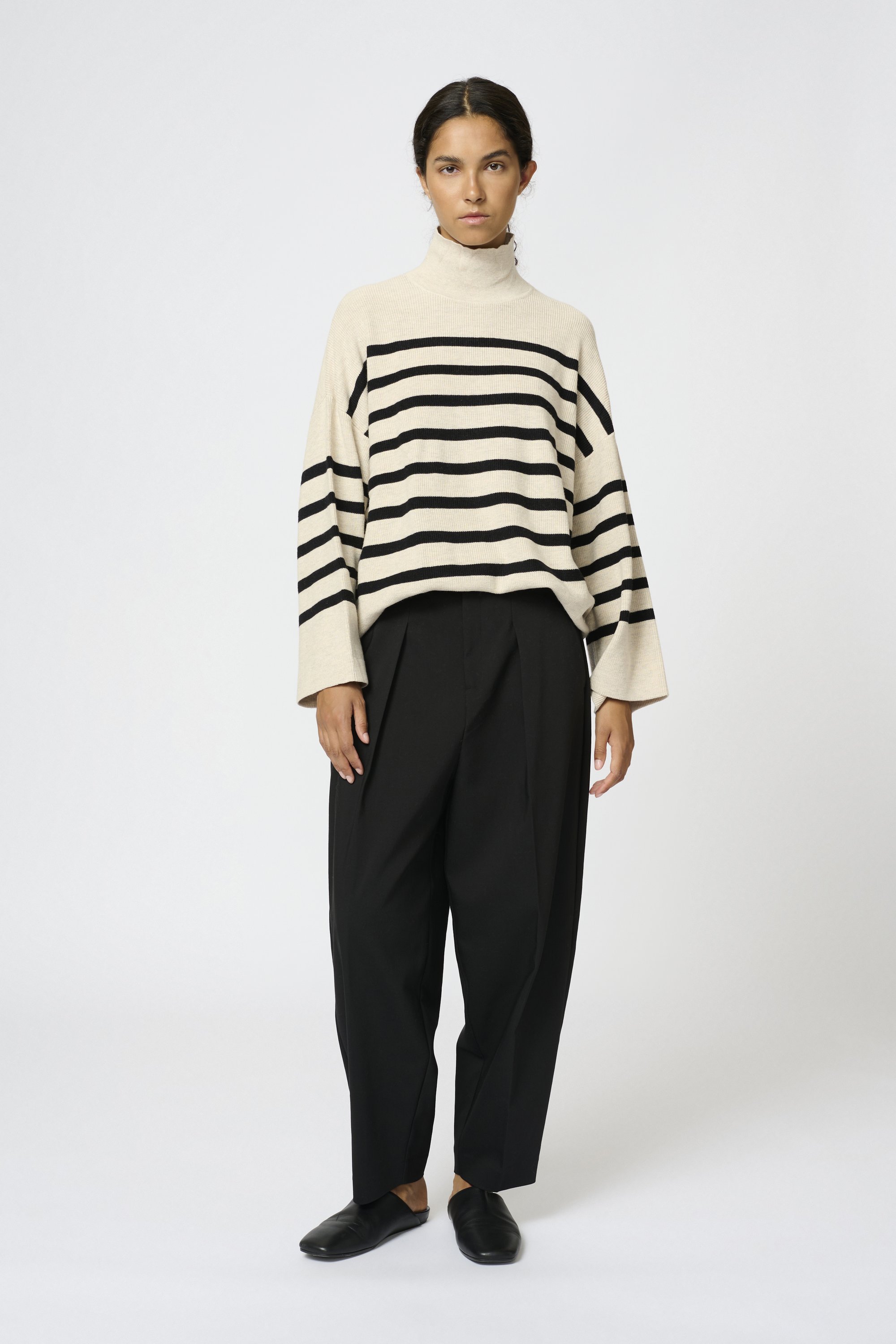 Pantalon InWear ZELLA BARREL - noir