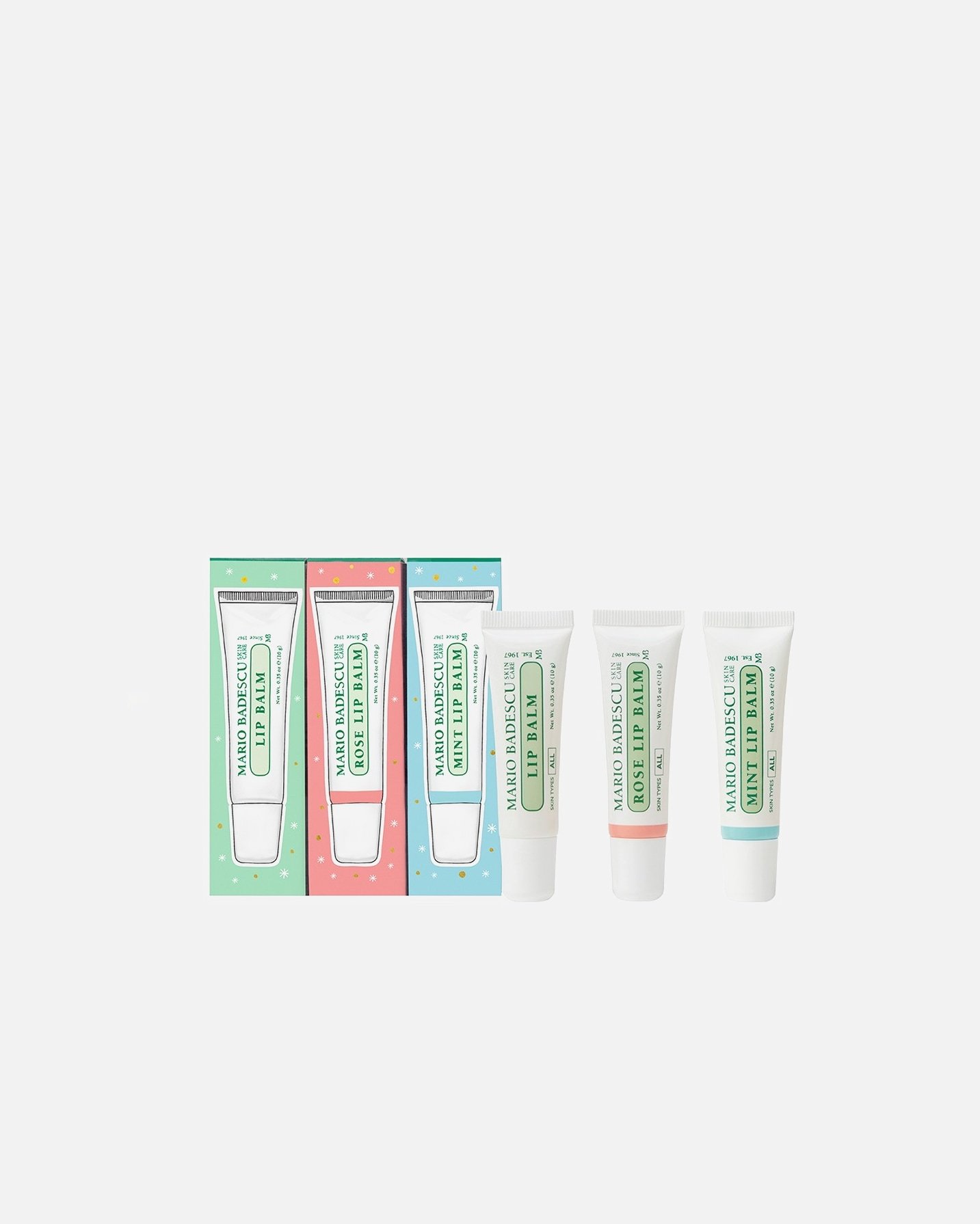 Mario Badescu lūpų priežiūros dovanos lūpų balzamų trio – 1 Stück