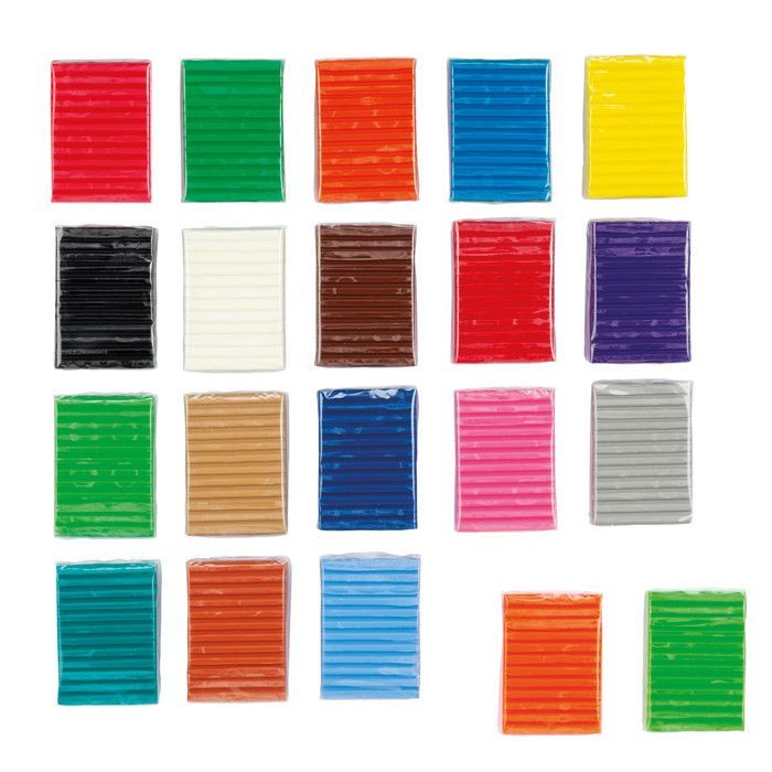 Pâte à modeler Pongo 1 kg 20 couleurs - GIOTTO - Plastiline végétale - Développe la psychomotricité