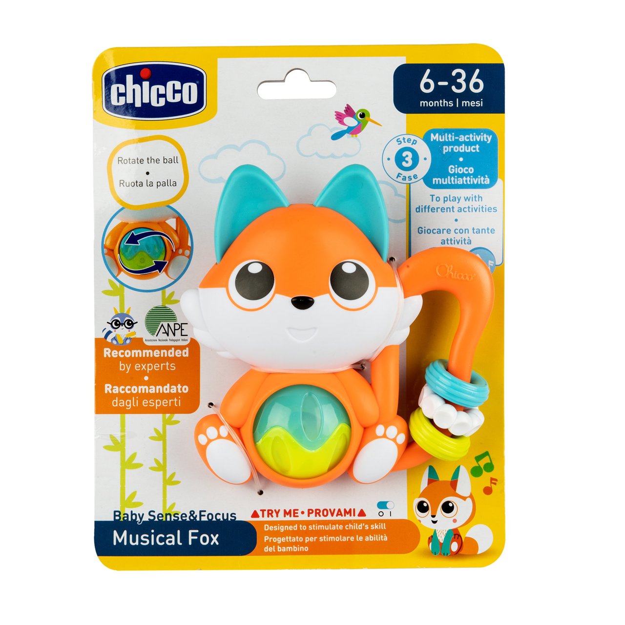 Hochet musical du renard