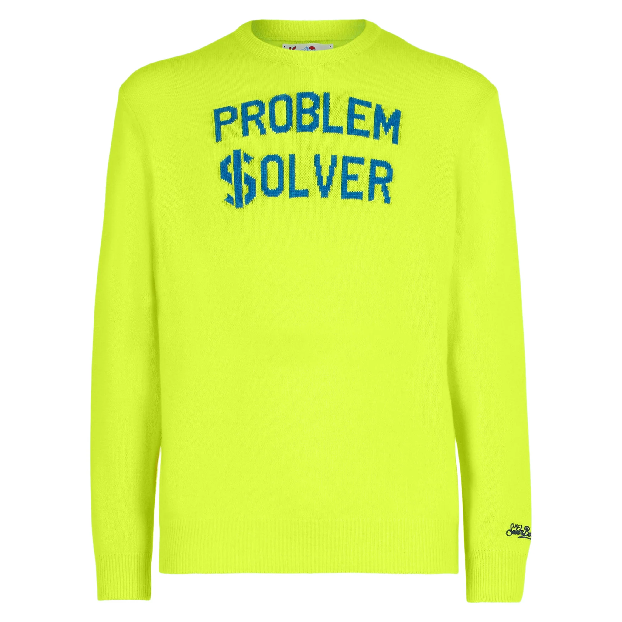 Neongele herentrui met Problem $olver-print.