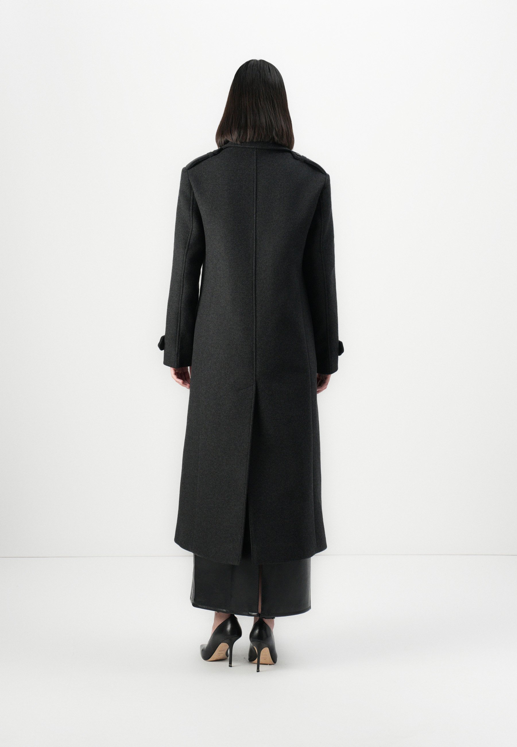 HUGO MILEHE - Cappotto classico - grigio scuro