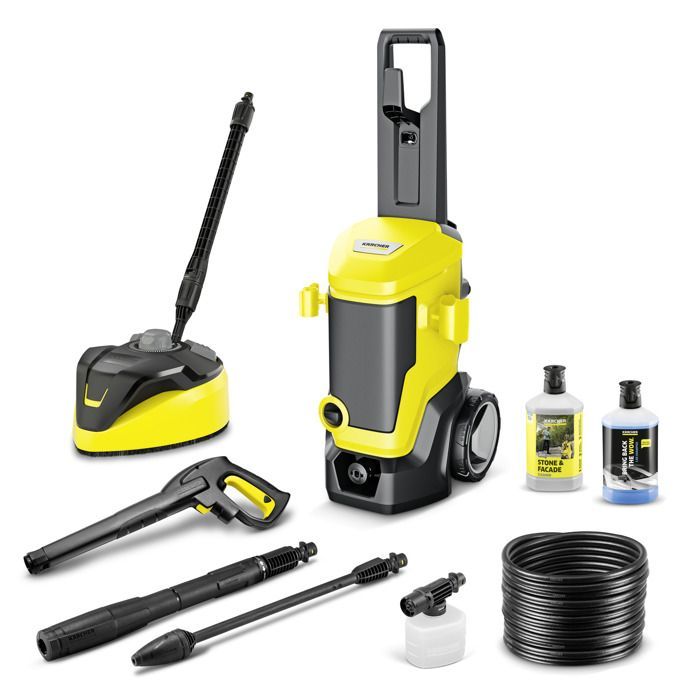 Hidrolimpiadora Karcher K 7 WCM FJ Home - Presión de 180 bar - Caudal de 600 l/h - Boquilla giratoria - Cañón de espuma - Kit para el hogar incluido