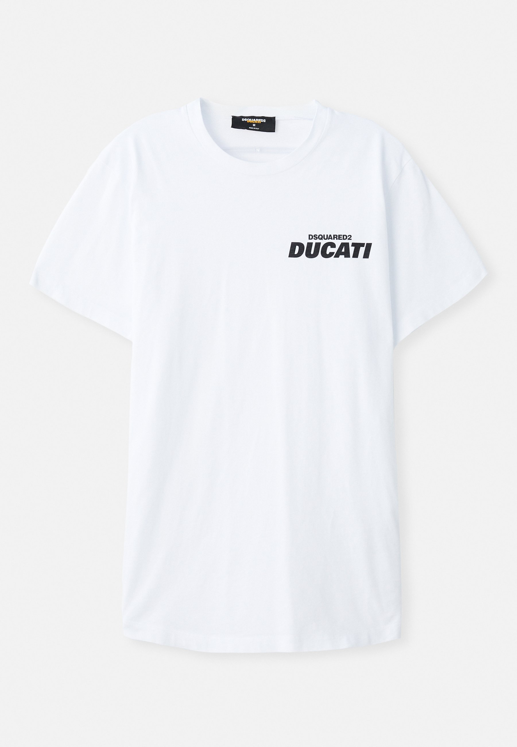 Dsquared2 DUCATI CIGARETTE FIT TEE - T-shirt stampata - bianca