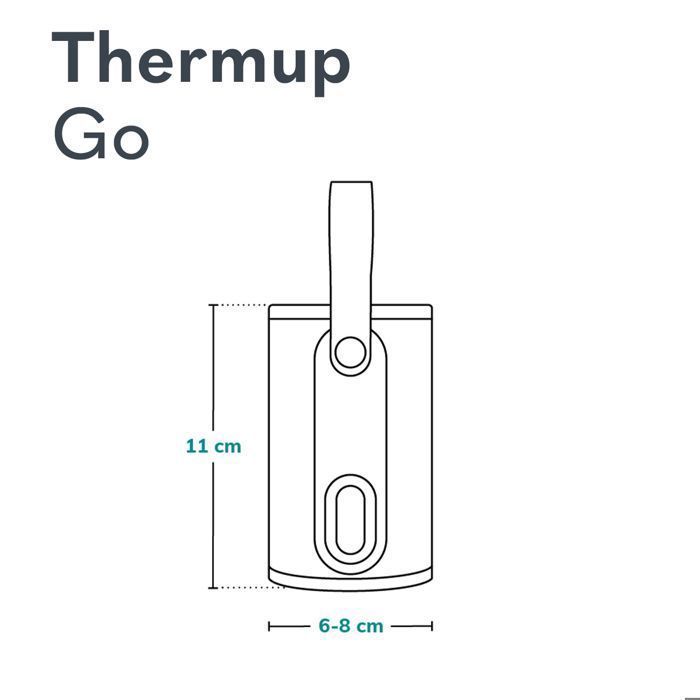 Chauffe-biberon portable LIONELO Thermup Go - USB - Température jusqu'à 24h - Sans BPA - Rose