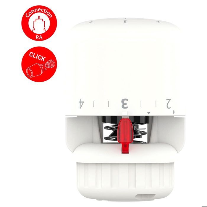 DANFOSS Tête thermostatique Aero pour corps RA, technologie gaz