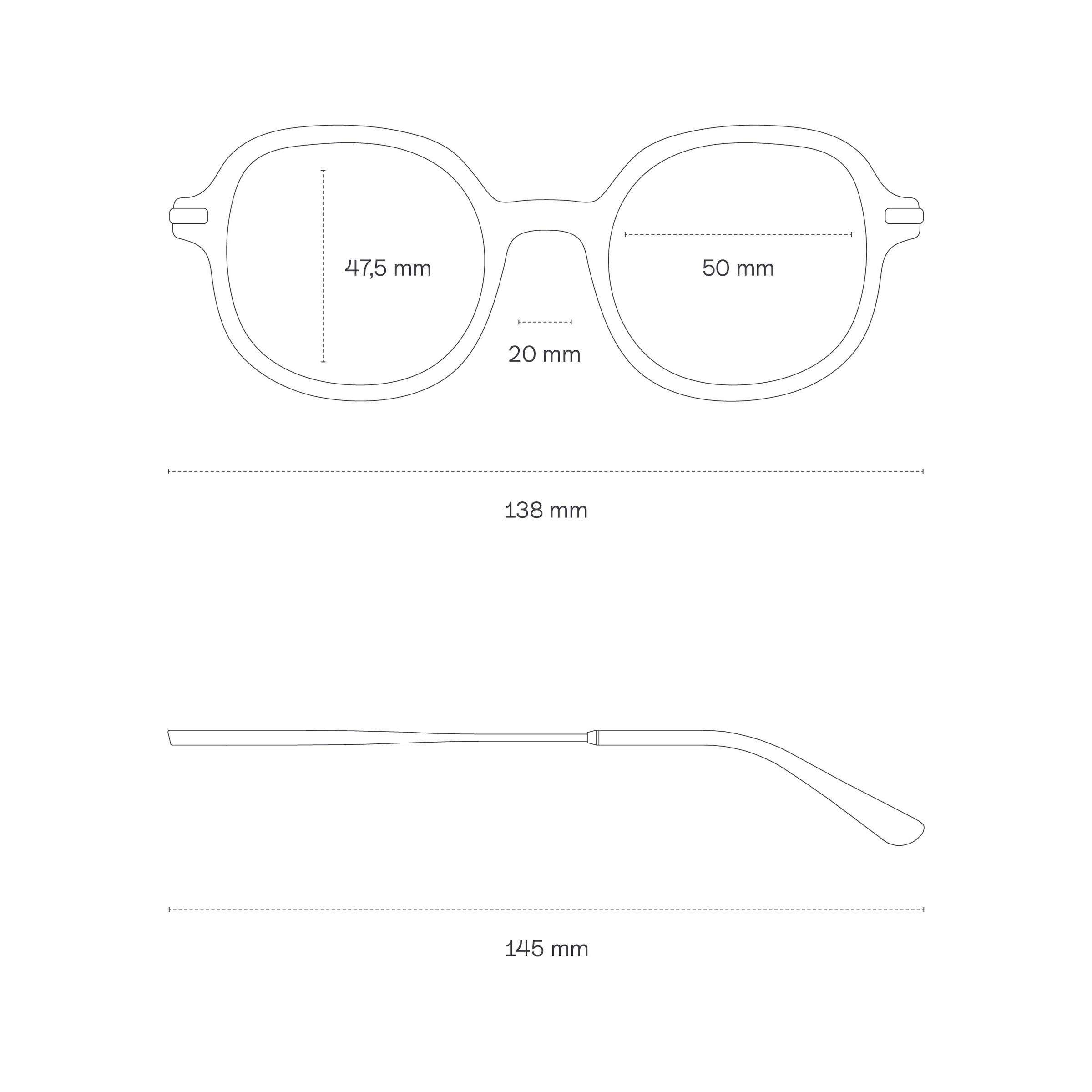 Lunettes Tallinn Transparent Hazel avec verres correcteurs