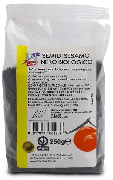 WINDOW TO HEAVEN Sésame noir Window to Heaven 250 g Vegan