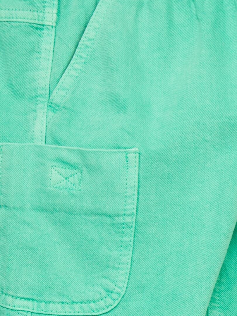 Bermudas de mezclilla - VERDE