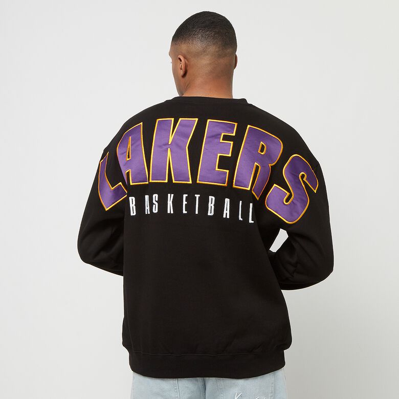 NBA-team eerste satijnen fleece crew Los Angeles Lakers