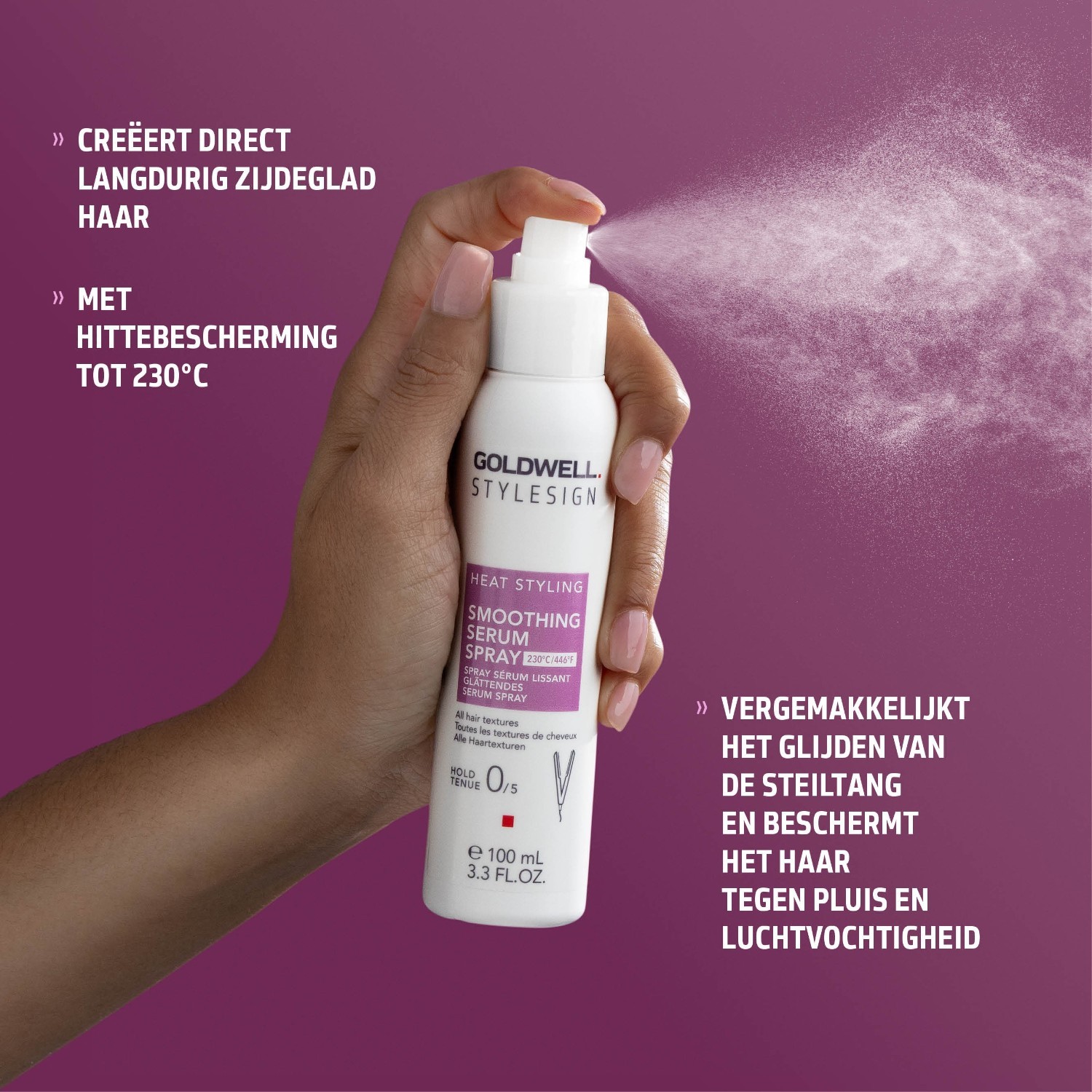 „Goldwell“ karščio apsaugos purškiklis „Stylesign“ lyginamasis serumas purškiamas – 100 ml