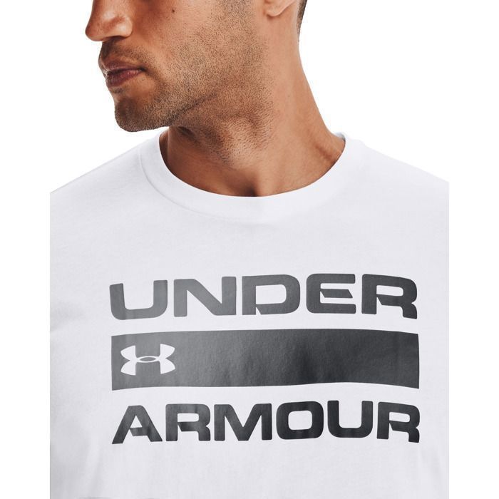 T-shirt - Under Armour - Issue Wordmark - Manches courtes - Blanc - Fitness