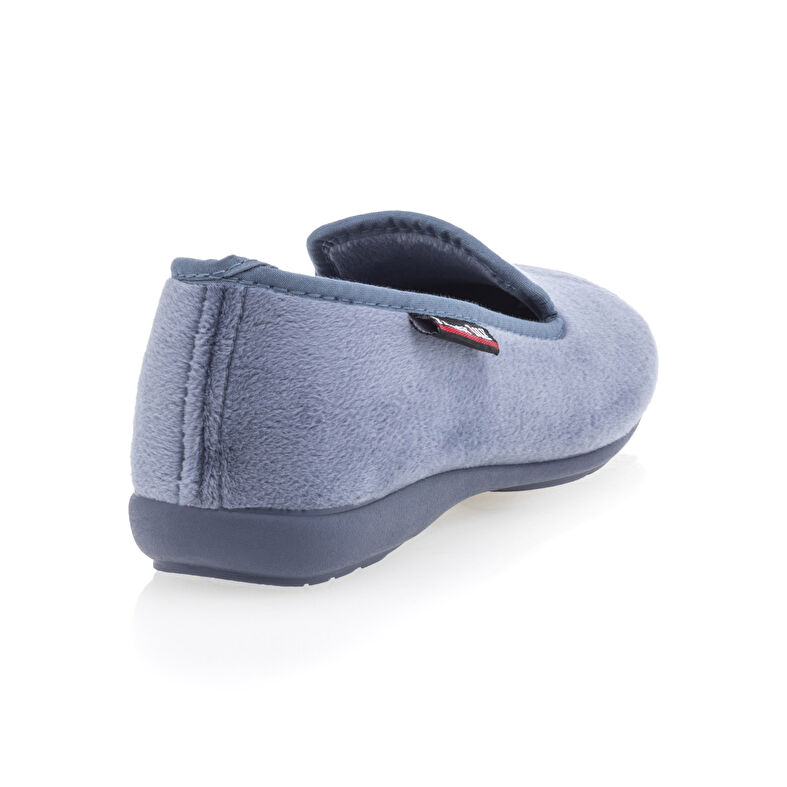 Blaue Damenpantoffeln