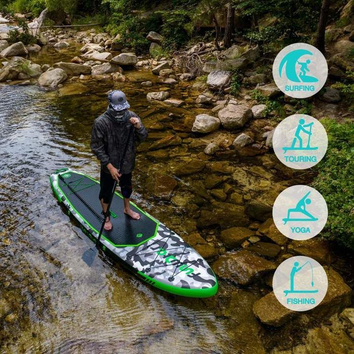 Funwater-Planche à pagaie gonflable avec accessoire, charge maximale 330 livres-SUPFW10A