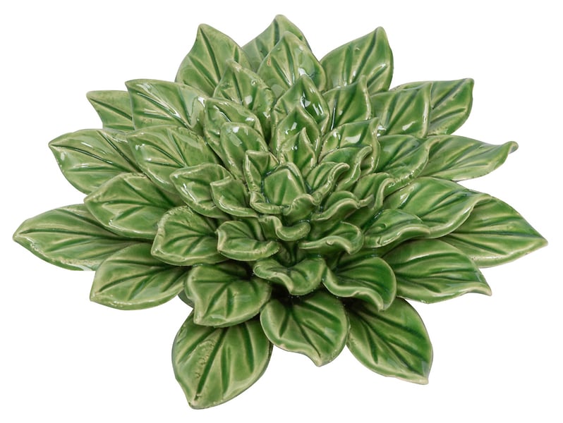 Figurka ceramiczna Roślina 10,8 cm zielona