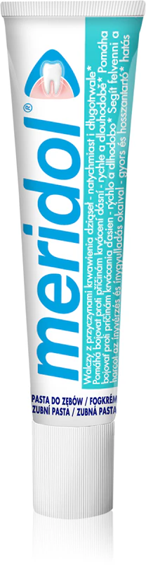 Meridol Gum Protection tandpasta ondersteunt de regeneratie van geïrriteerd tandvlees.