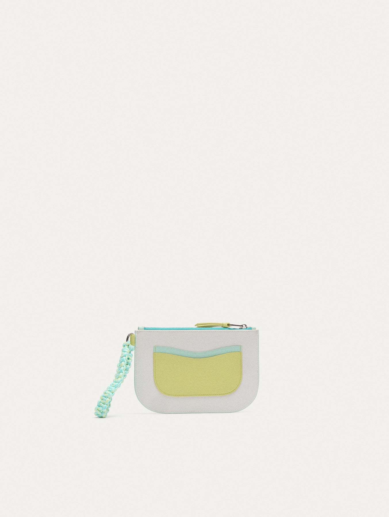 BOLSO DE MANO CUERDAS PIEL GLASTONBURY AZUL CLARO