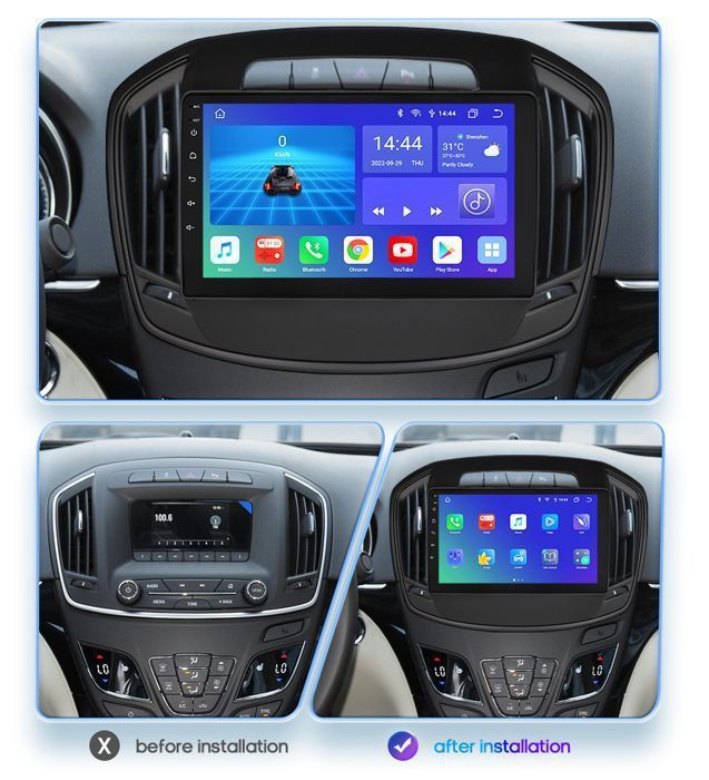 4G+64G 2Din Android 12 autoradio voor Buick Regal Opel Insignia 2014-2017 multimediaspeler Carplay audio stereo 4G wifi Bluetooth