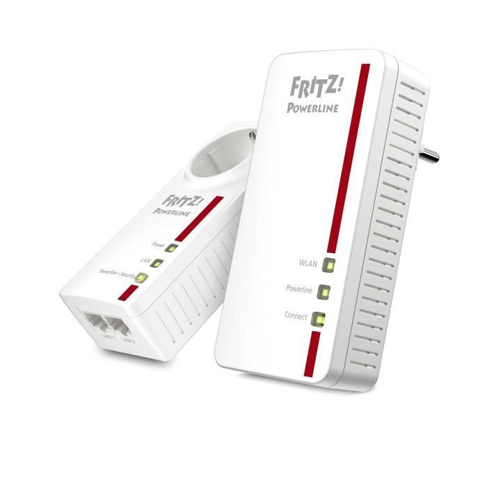 Adaptateur Powerline - AVM - FRITZ!Powerline 1260E - 1200 Mbit/s - WiFi AC+N - MIMO 2x2