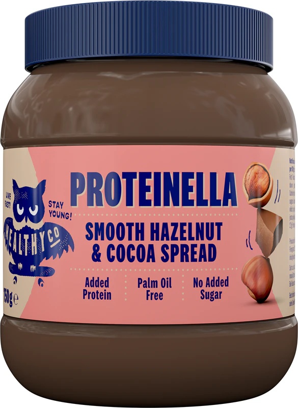 Proteinski namaz HealthyCo Proteinella z lešniki in kakavom