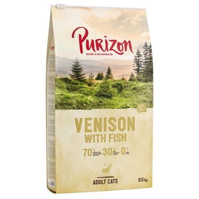 Purizon Alimento secco per gatti senza cereali, confezione economica
