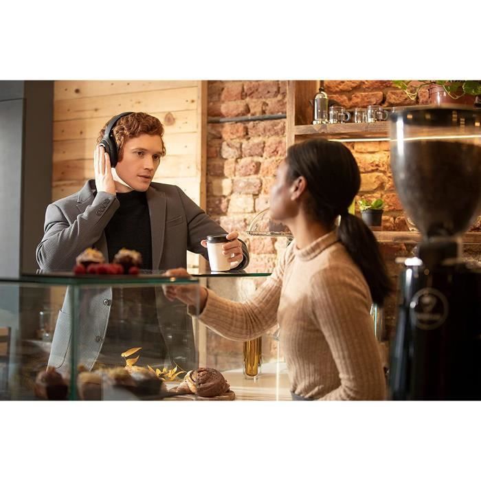 Sony WH1000XM4 | Auriculares inalámbricos Bluetooth con cancelación de ruido y micrófono para llamadas telefónicas, color negro