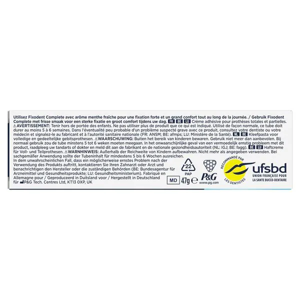 Fixodent Original ragasztópaszta<br>Orvostechnikai eszköz - 47 g