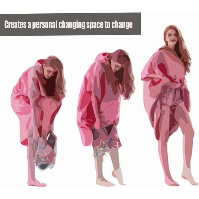 Toalla tipo poncho de surf, bata de cambio de tejido de microfibra de secado rápido para surf, poncho de playa con capucha, bata de baño para cambiarse