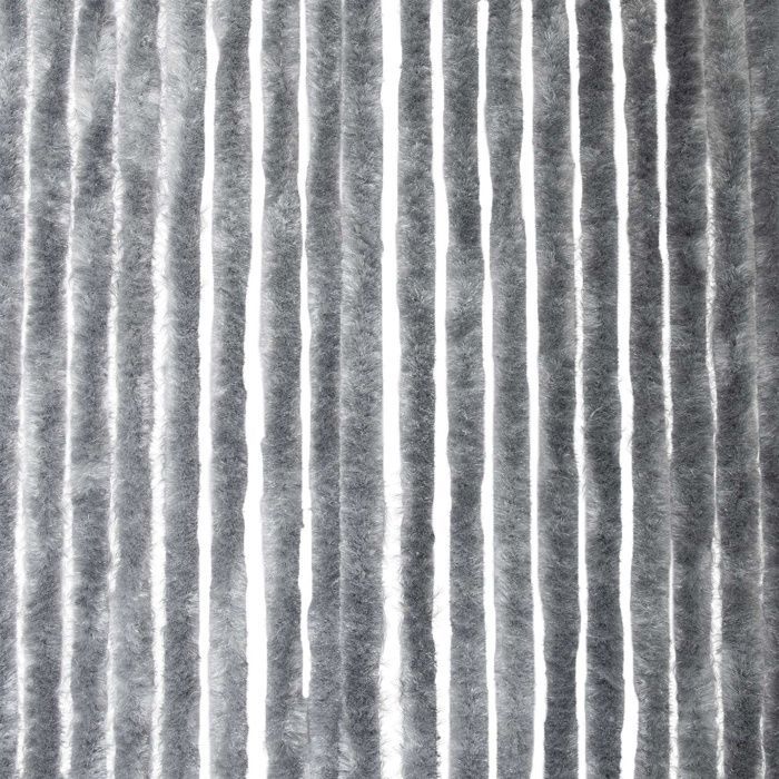 Cortina lisa de chenilla gris oscuro WERKA PRO de 90 x 220 cm.
