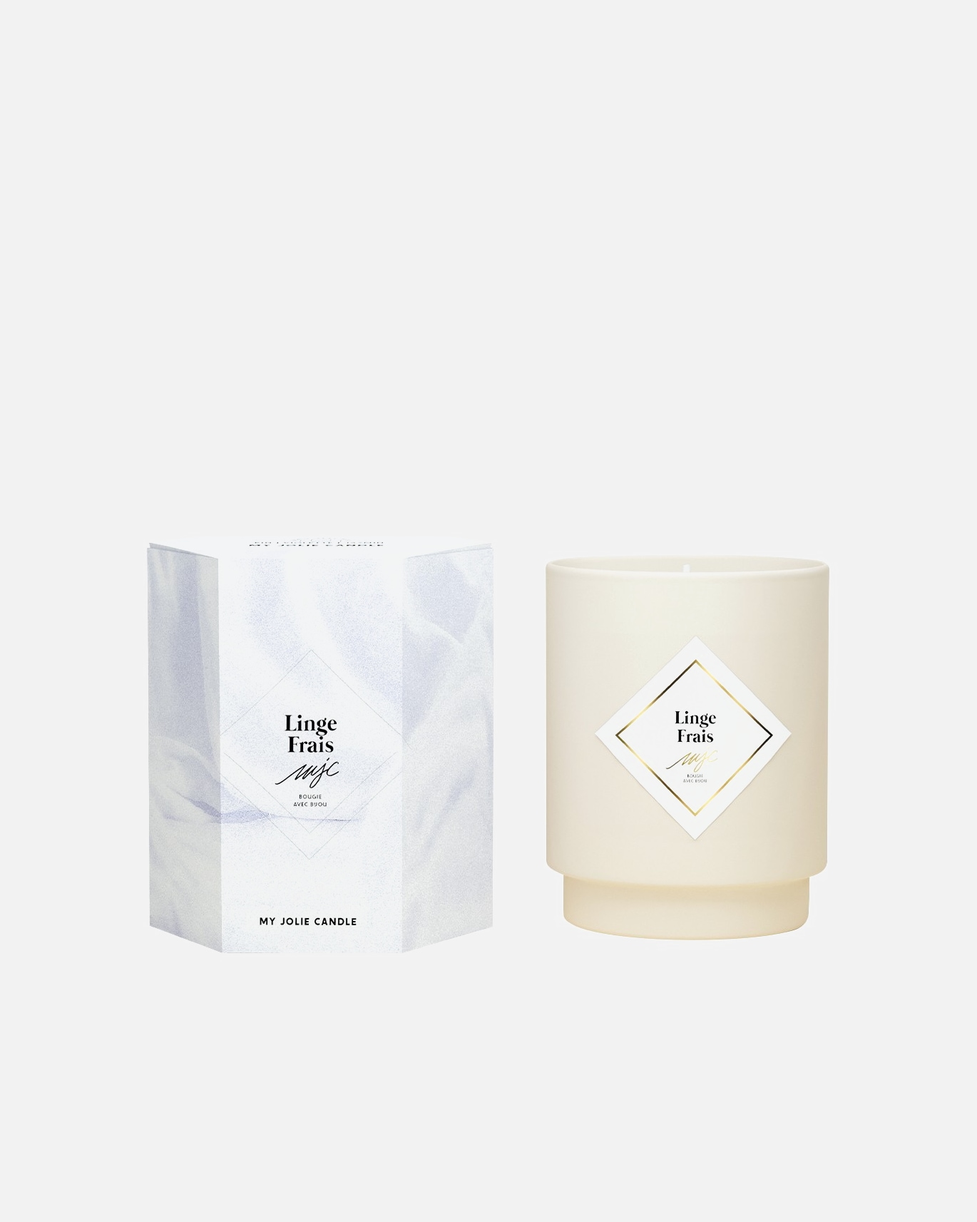 MY JOLIE CANDLE Bougie collier or linge frais