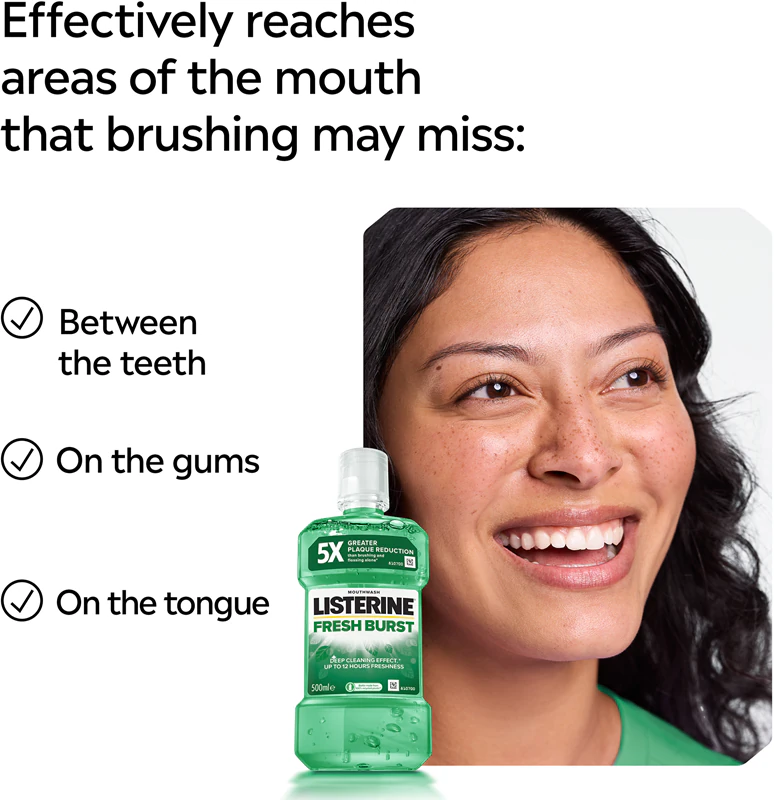 Ústní voda Listerine Fresh Burst proti plaku