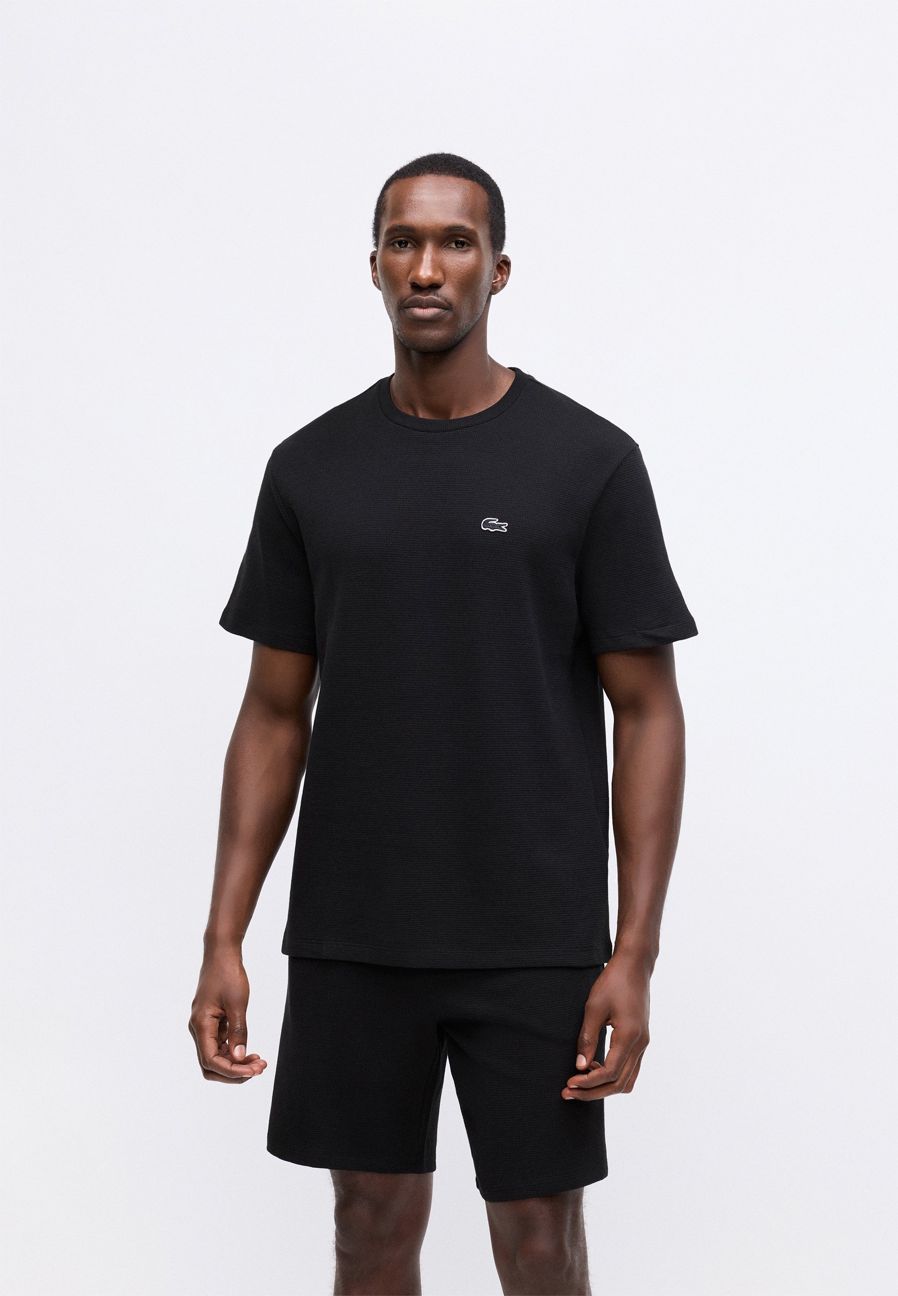 Lacoste T-shirt loungewear - Pyjamatop - zwart