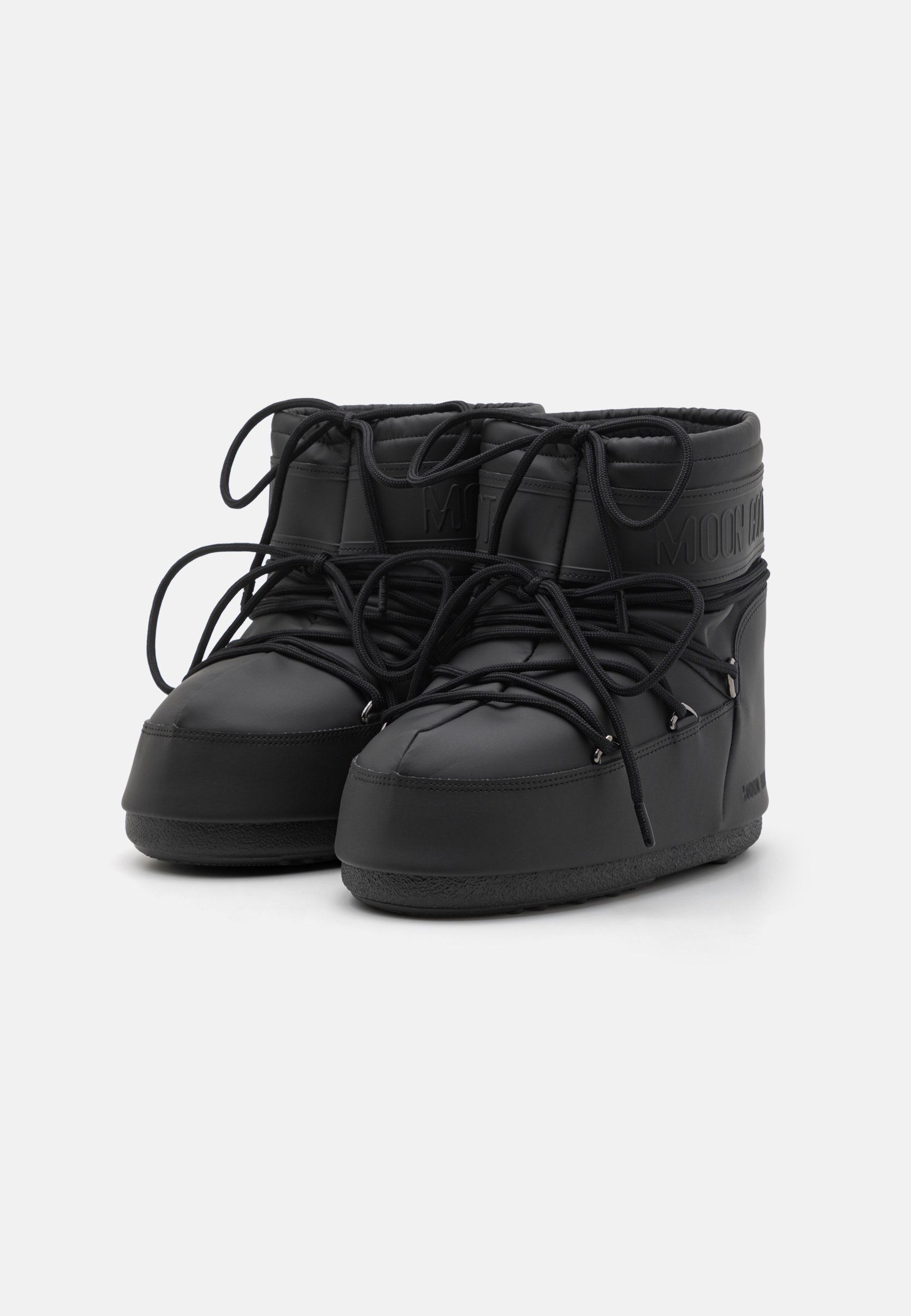 MOON BOOT ICON LOW UNISEX - Kotníkové boty na šněrování - black