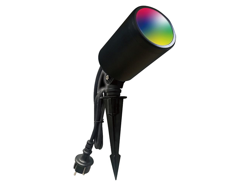 Lampa ogrodowa wbijana w ziemię VT-5167 LED ze zmienną barwą światła czarna