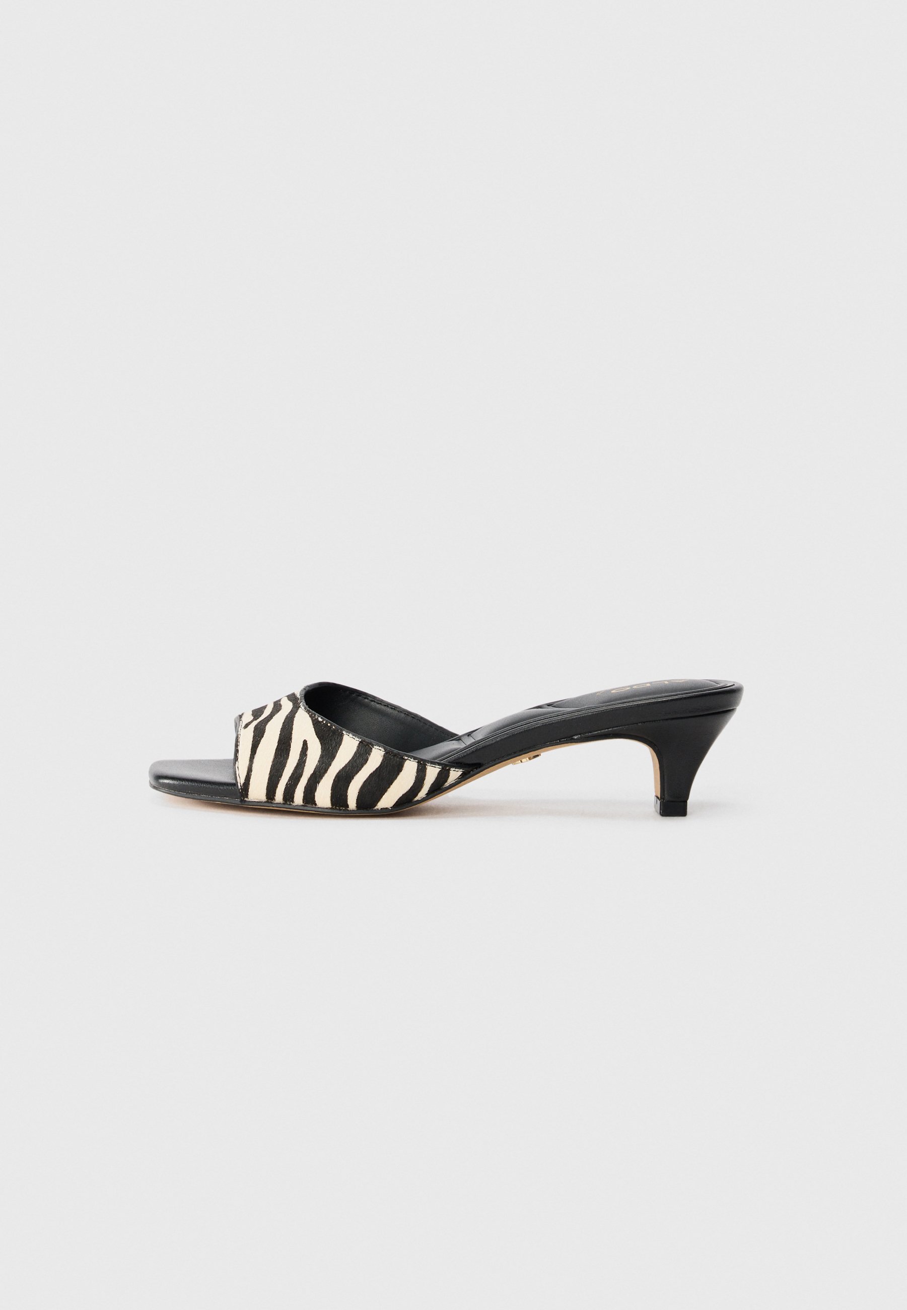 ALDO HAEDEN - Nazouvací boty na podpatku - white/black
