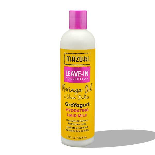 Leche hidratante para el cabello Groyogurt de la colección sin enjuague de Mazuri