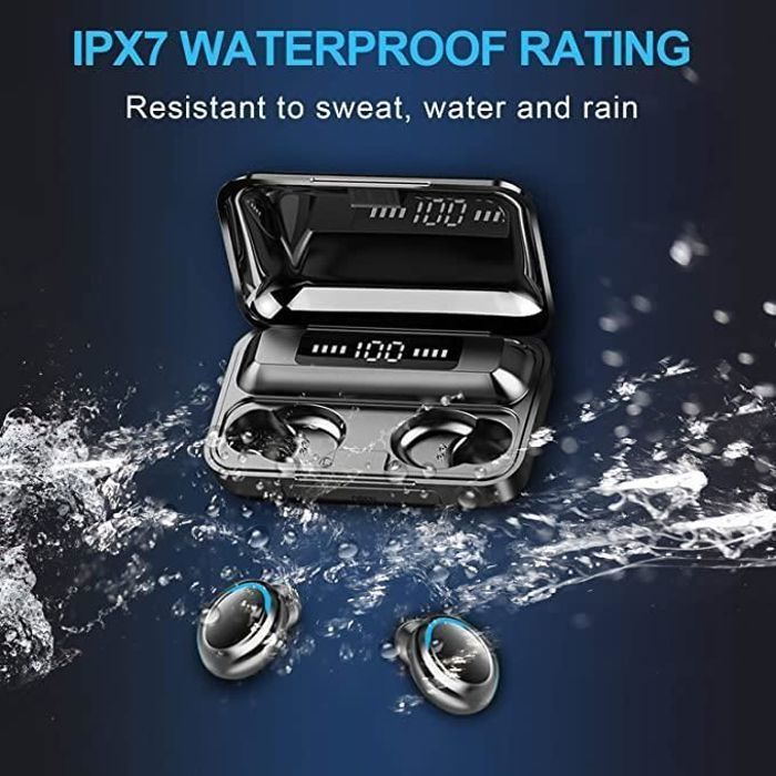 Auriculares Bluetooth - Doosl - Deportivos - 3000 mAh - 180 horas de autonomía - Resistencia al agua IPX7
