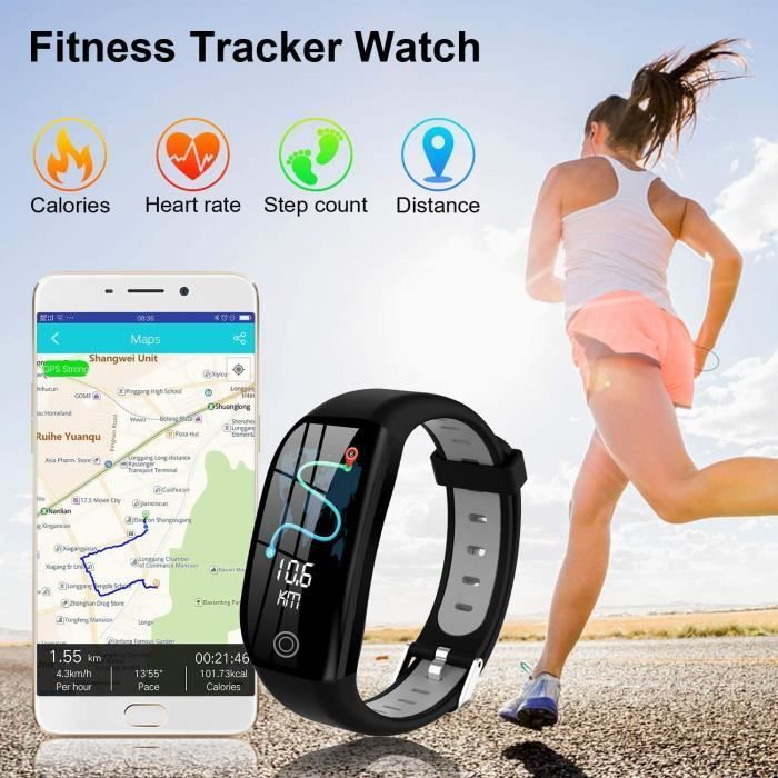 Relógio inteligente para mulheres, homens e crianças, à prova d'água IP68, rastreador de atividades físicas, tela colorida, monitor de frequência cardíaca, pedômetro, monitor de sono, despertador.