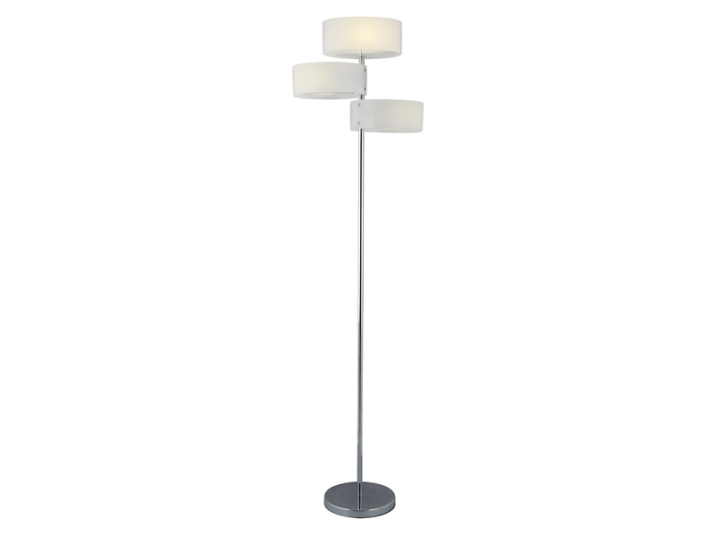 Lampa podłogowa Antila 3-punktowa metgalowa biała