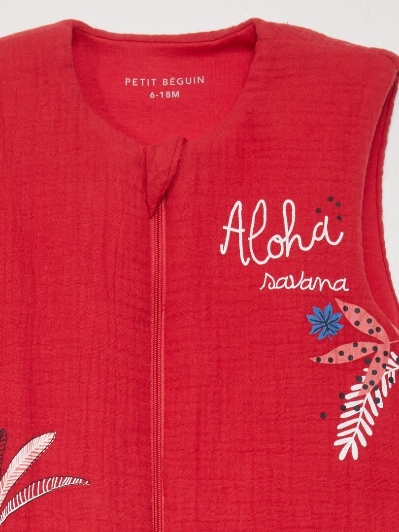 Katoenen gaasslaapzak 'Petit Béguin' - TOG 2 - ROZE