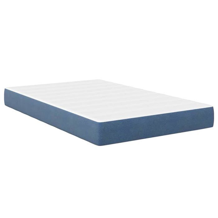 Colchón de muelles ensacados - vidaXL - 120x190 cm - Azul - Muelles individuales - Máximo confort - Diseño moderno