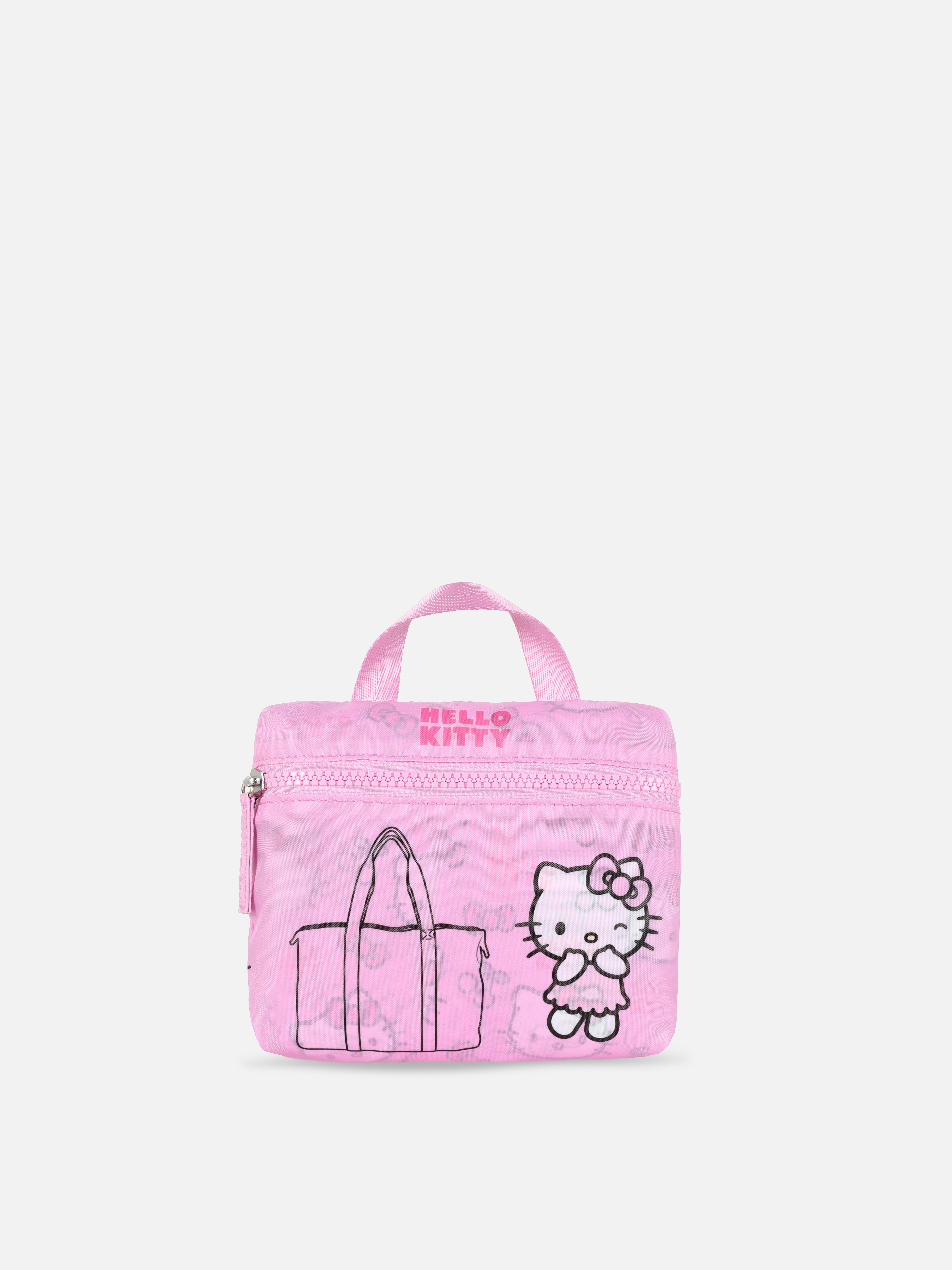 Geantă de călătorie pliabilă Hello Kitty Geanta noastră de călătorie pliabilă Hello Kitty cu bretele țesute este ideală pentru călătorii scurte